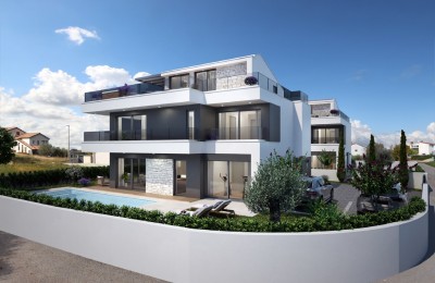 Vila sa krovnom terasom i bazenom u okolici Poreča