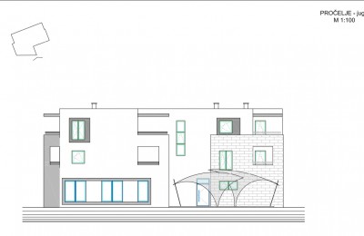 Land with a project for the construction of 5 apartments and a restaurant - Brtonigla